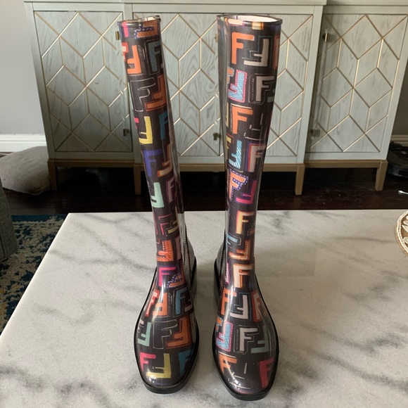 Fendi multicolor rainboots - Picture 2 of 4